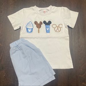 Stitchy Fish Disney Snacks Shorts Set